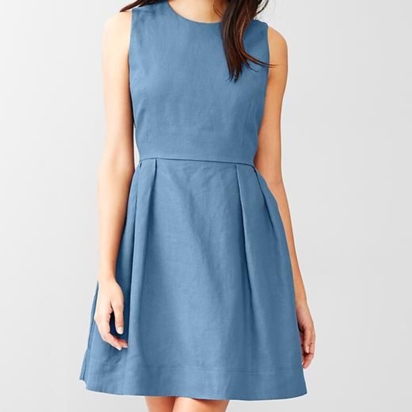 Gap Navy Linen Dress - Picture 6 of 7